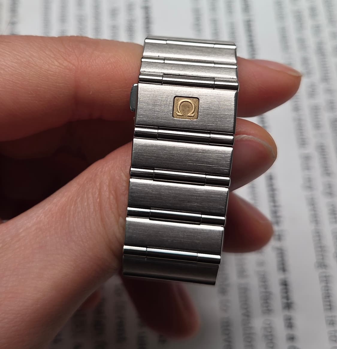 오메가 컨스틸레이션 별로고 격자 화이트판 쿼츠 브레이슬릿 ver. 상품이미지8