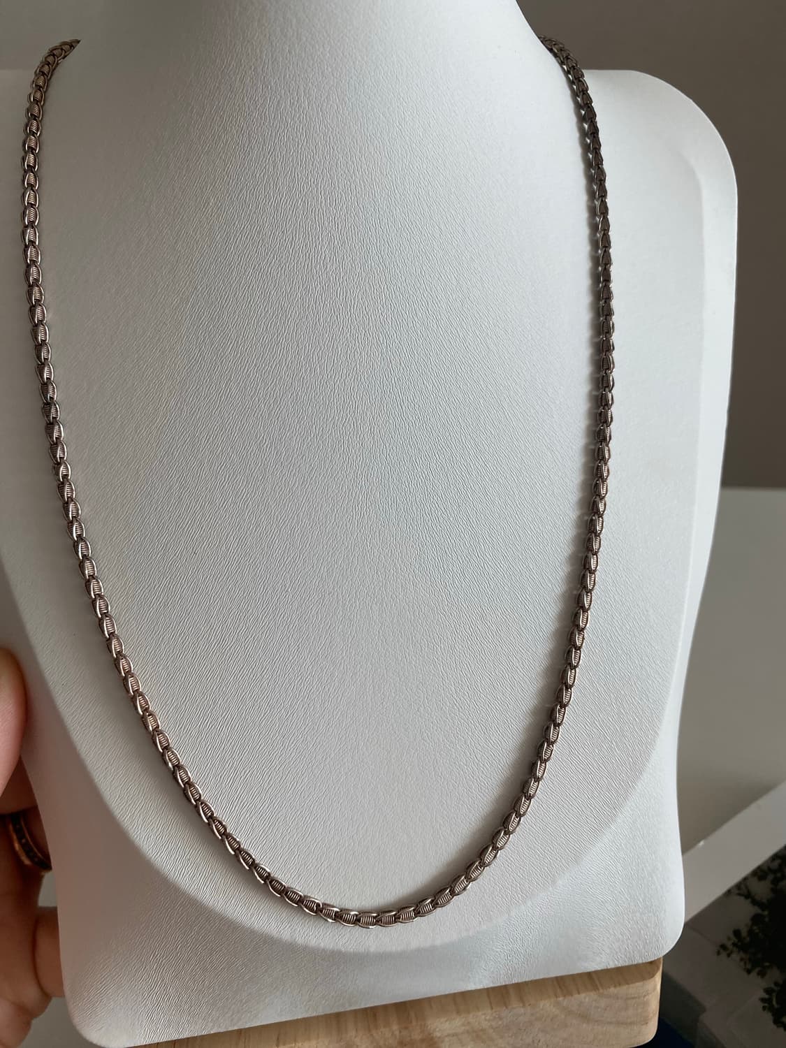 빈티지 실버톤 체인 목걸이  상품이미지4