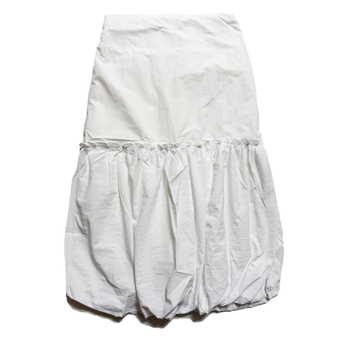 새상품 바스락 프릴 뒷밴딩 롱스커트 상품이미지1