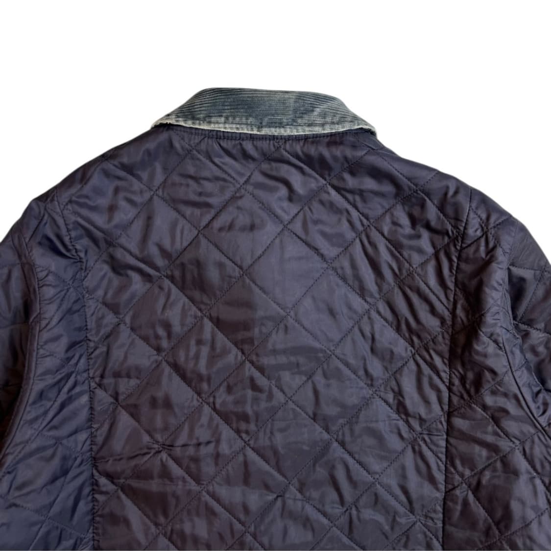 S) 바버 클래식 네이비 코듀로이 카라 퀄팅 자켓 OJ-023 상품이미지3