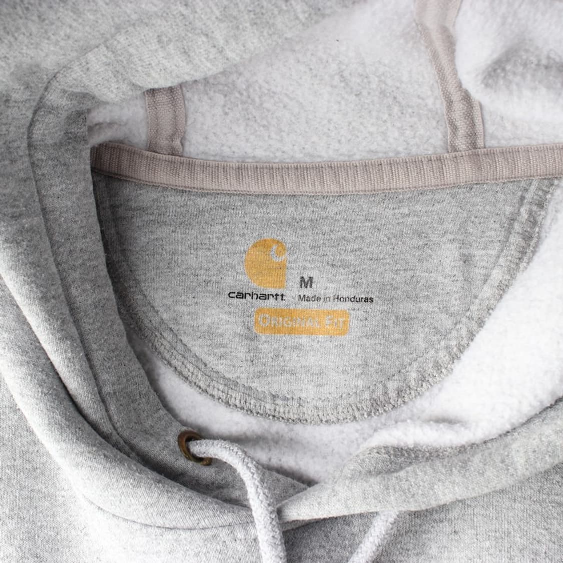 칼하트 오리지널 핏 슬리브 로고 기모 후드티 M 상품이미지5