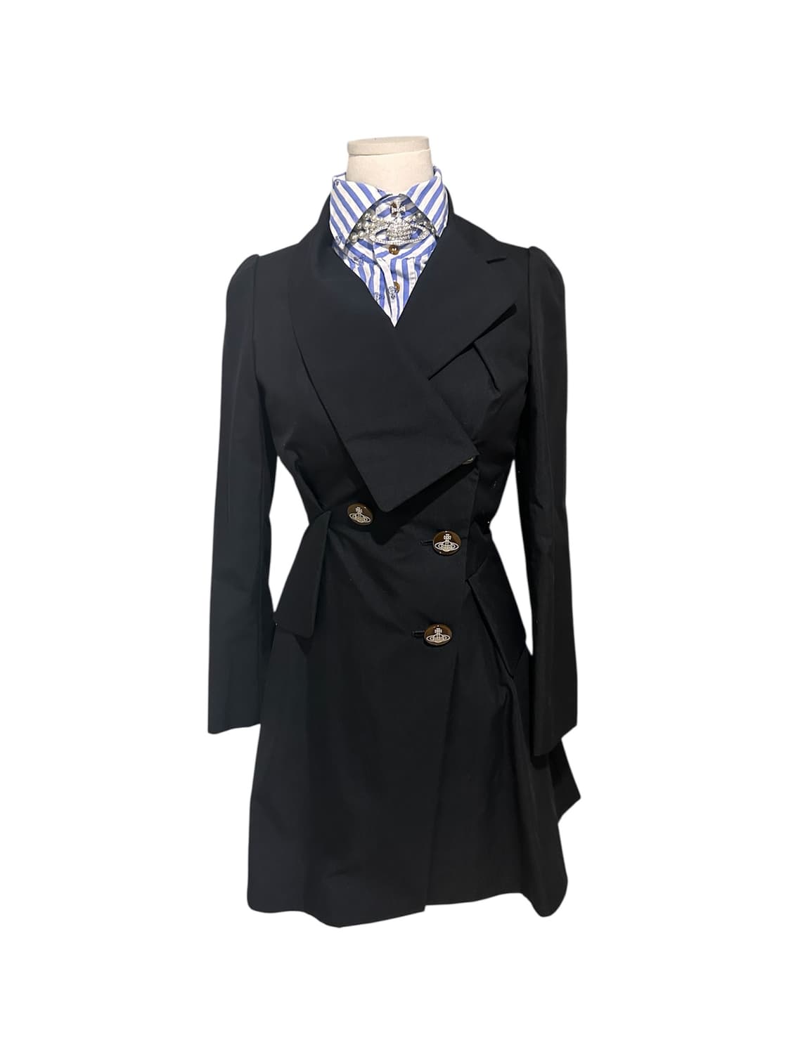 비비안웨스트우드 레드라벨 드레이핑 코튼 롱 자켓 상품이미지1