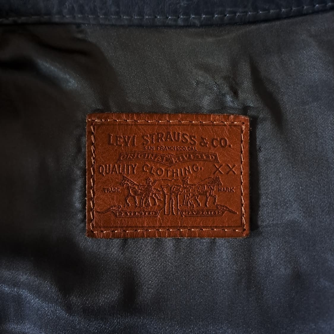 (택포) 90s 리바이스 빈티지 소가죽 자켓 110 B356 상품이미지7