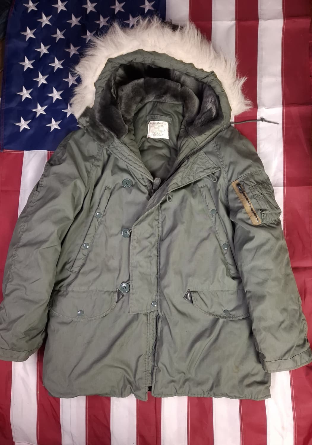 오리지날 80's 미국제조 미공군 지급용 랜서사 N-3B 극한지용 파카 상품이미지1