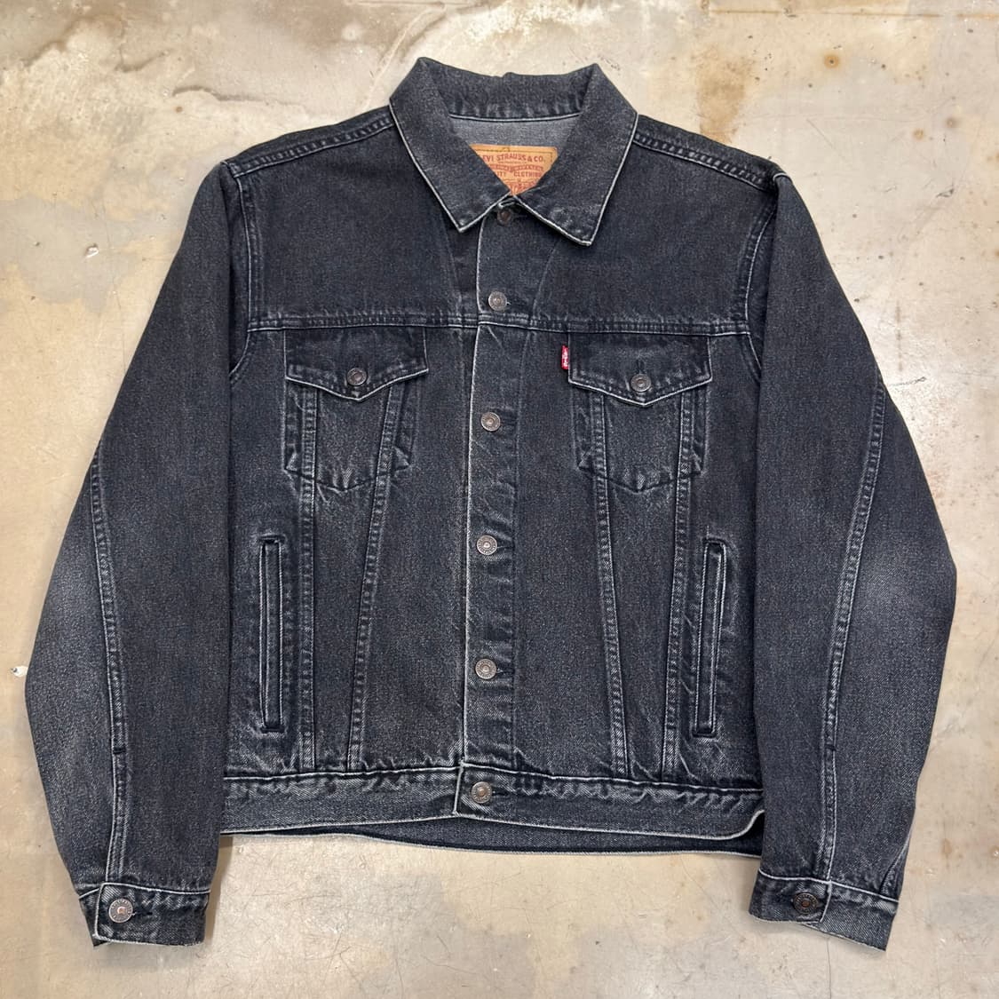 100 90‘s 리바이스 70506 흑청 자켓 상품이미지2