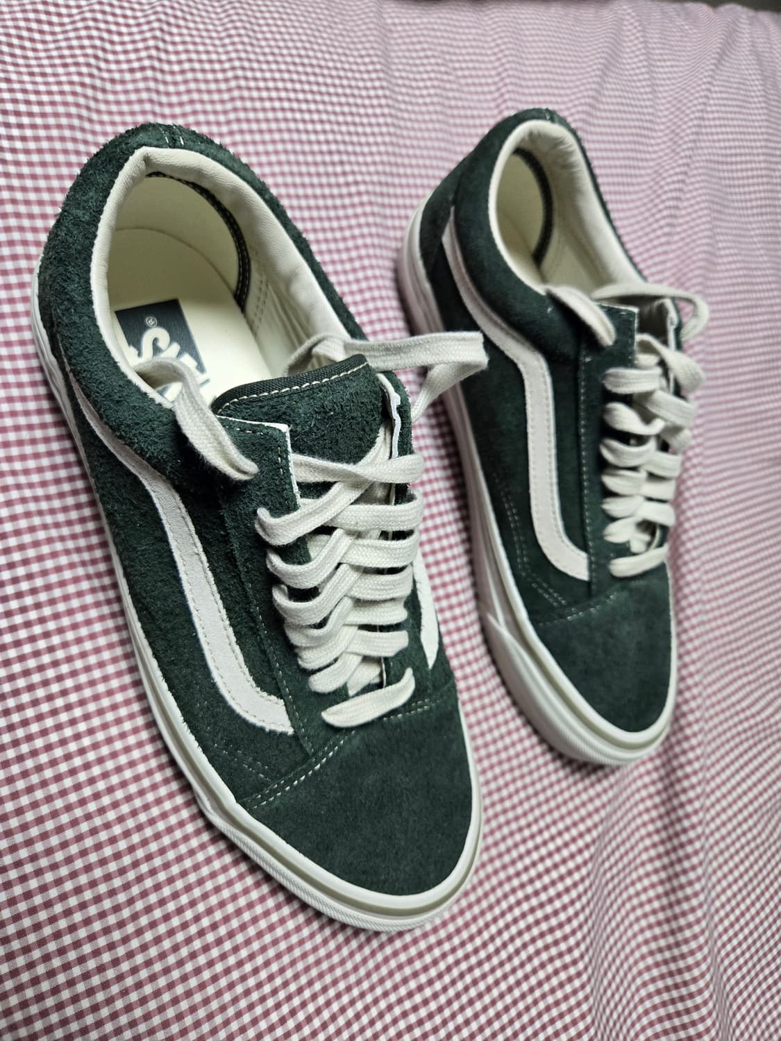 반스 LX OLD SKOOL SHAG SUEDE KELP 상품이미지4