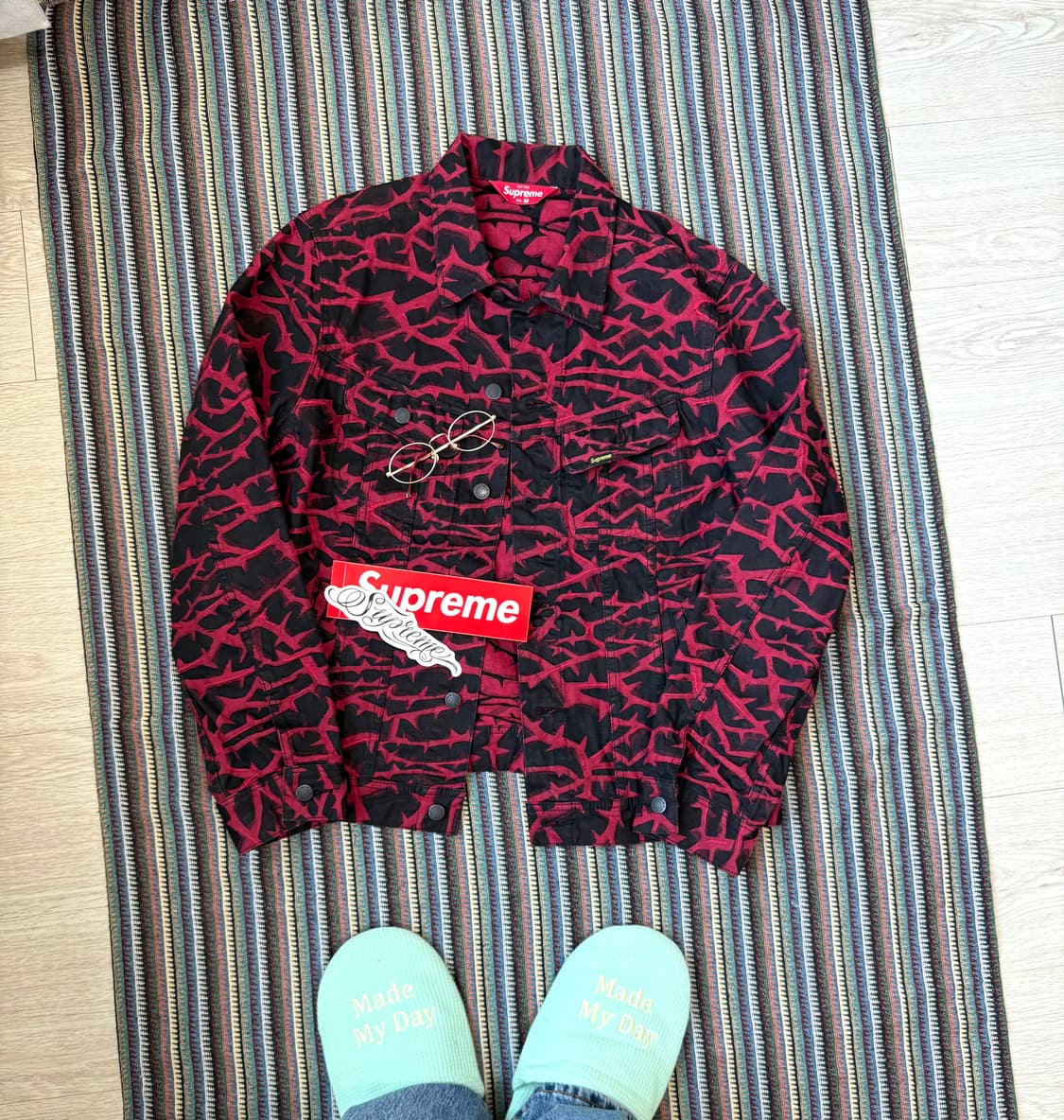 슈프림 thorn 트러커 자켓 상품이미지2