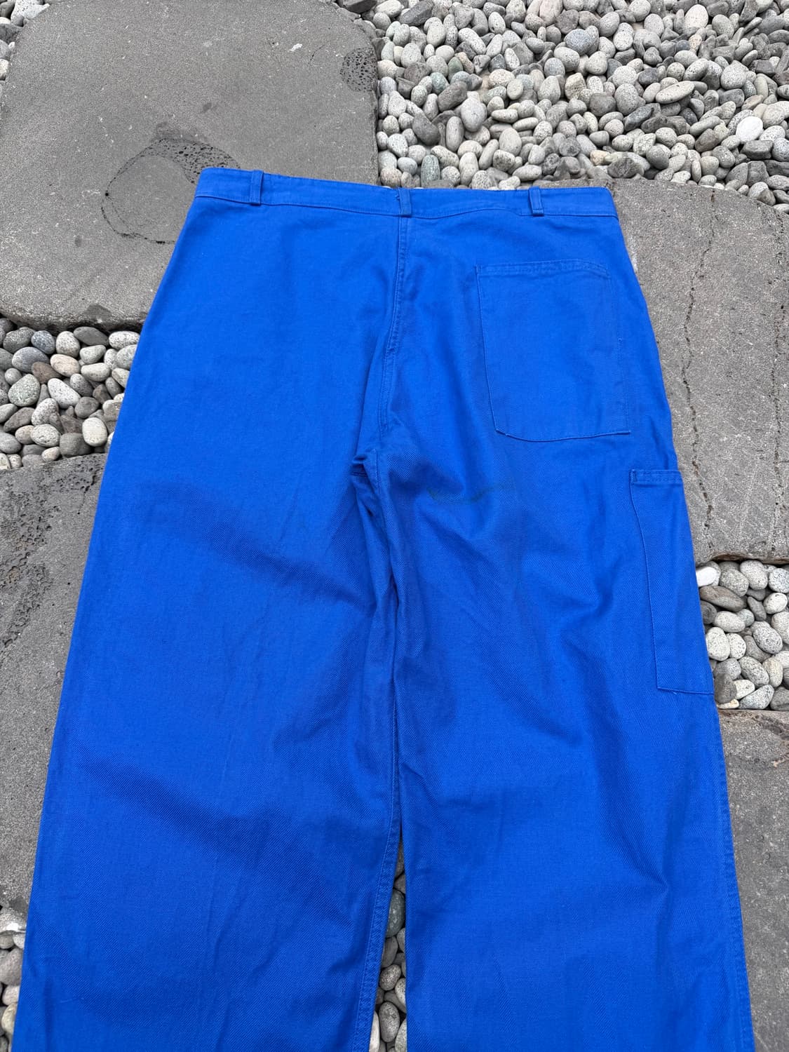 1970s VINTAGE WASHED WIDE 프렌치워크 와이드팬츠 상품이미지8