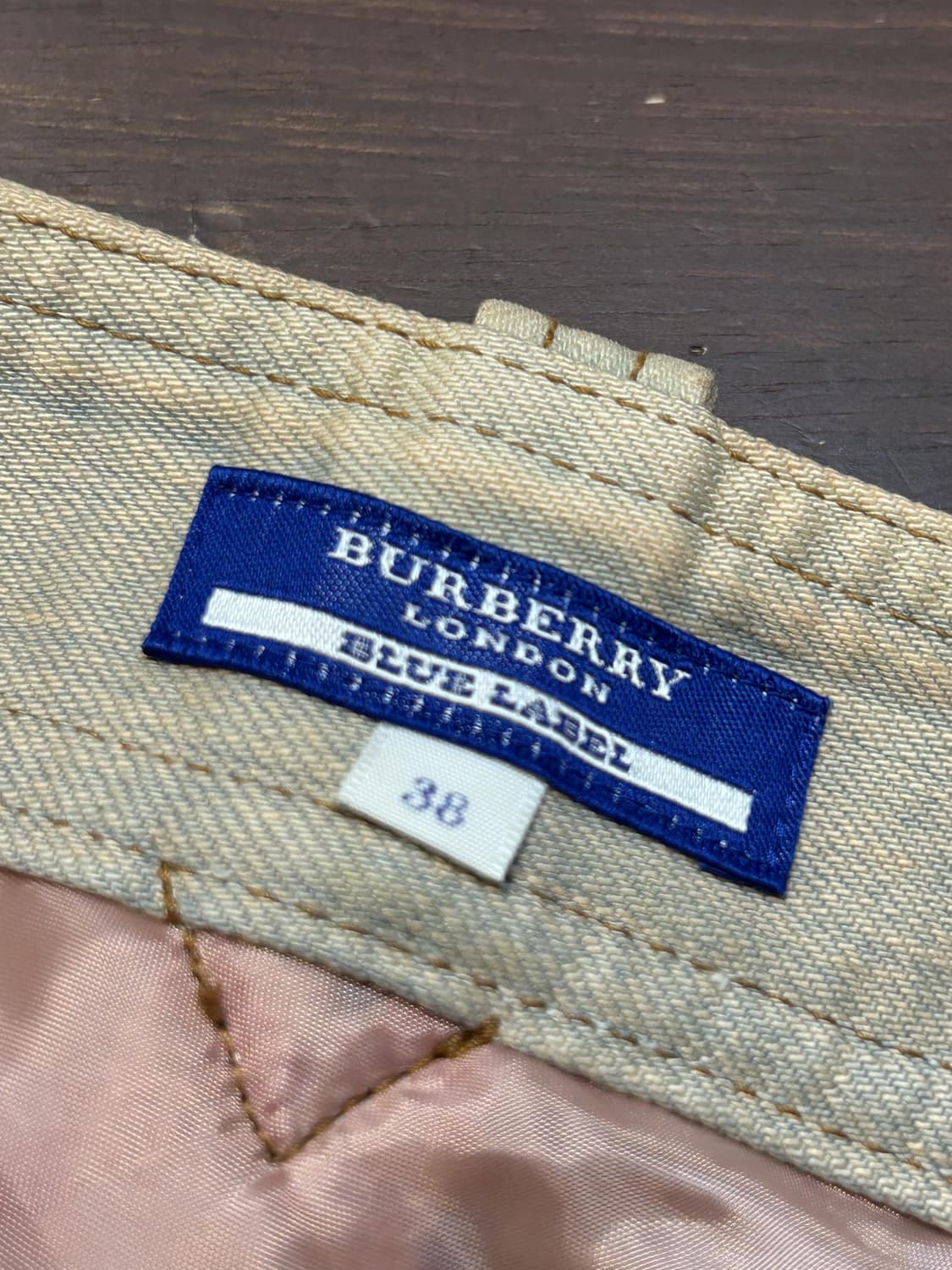 버버리 블루라벨 노바체크 울 프린지 스커트 상품이미지6