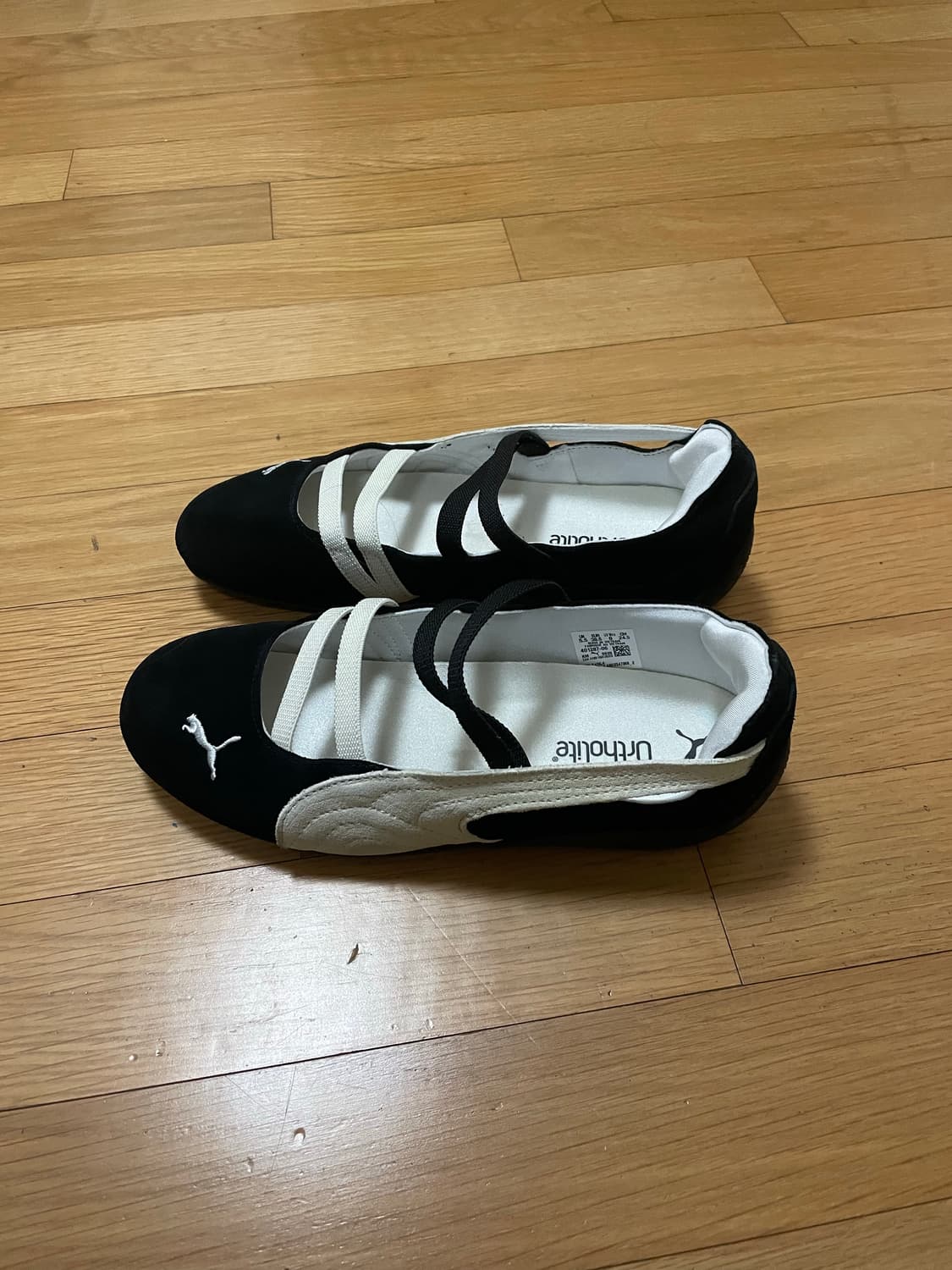 푸마 퓨마 스피드캣 발렛 발레 블랙 화이트 상품이미지3