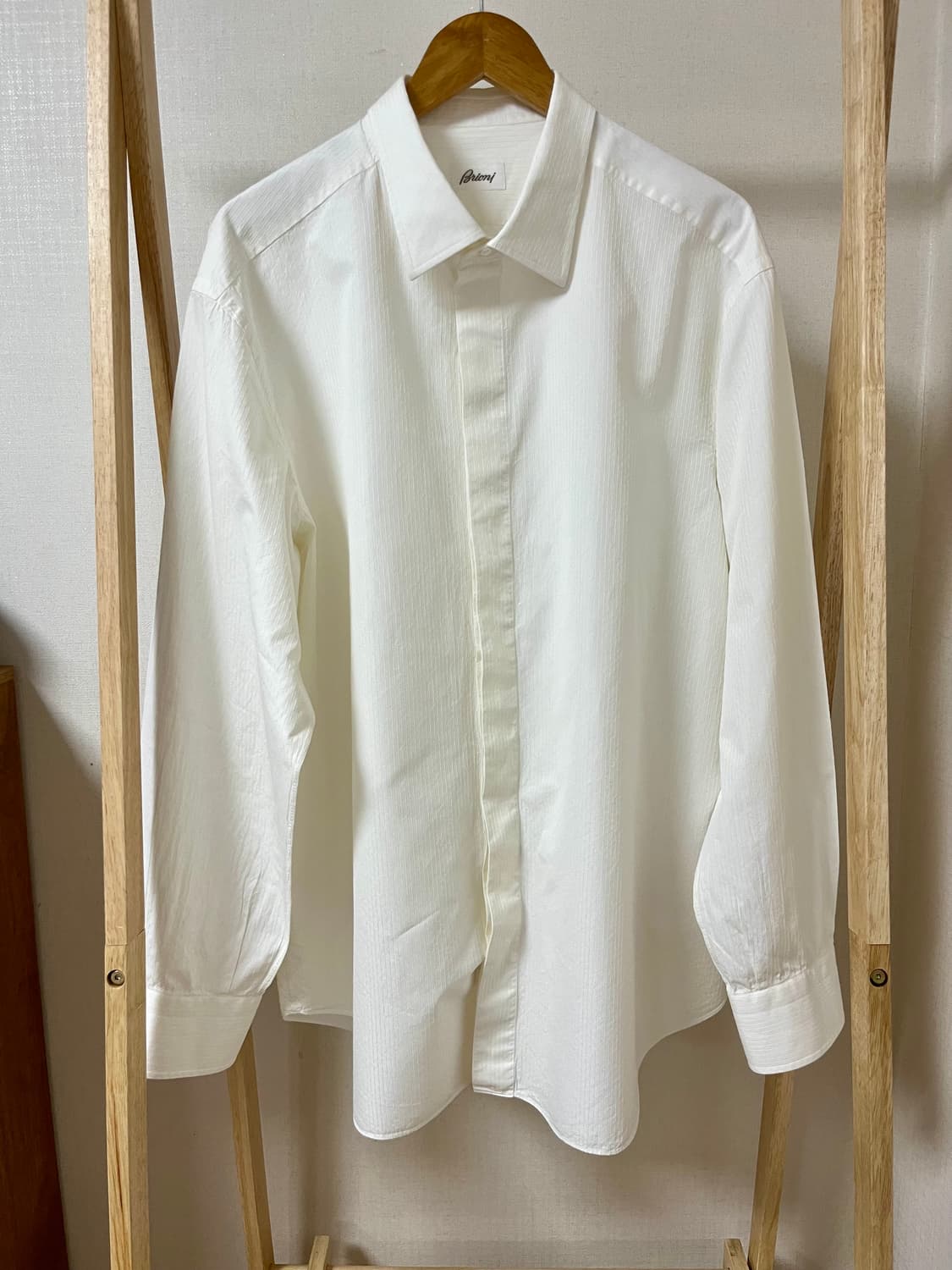 브리오니 화이트 셔츠 48/19 정품 상품이미지1