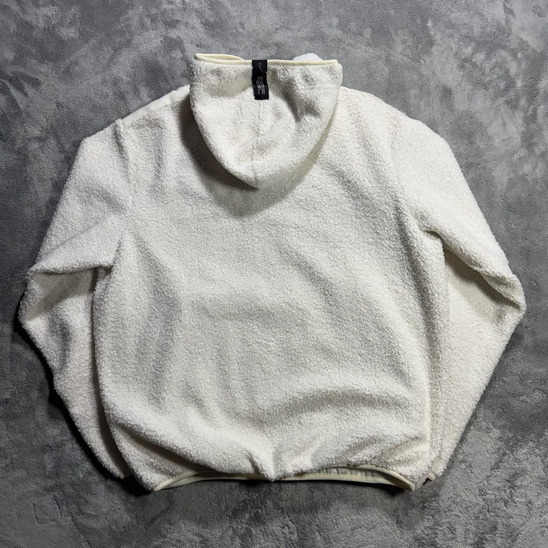 나이키 뽀글이 후드티 아이보리 상품이미지3