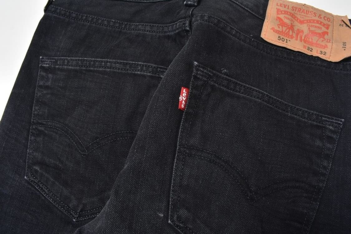 리바이스 501 청바지 데님팬츠 블랙 32 상품이미지3