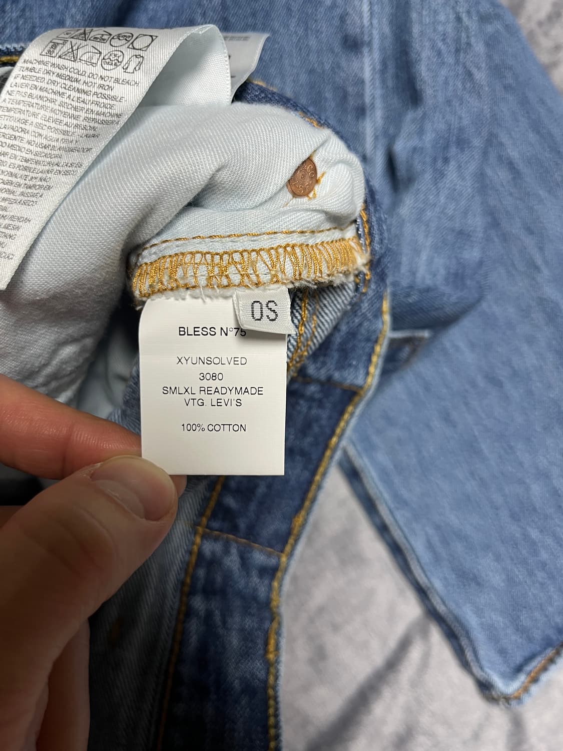 블레스 bless smlxl 데님 팬츠 새상품 상품이미지10