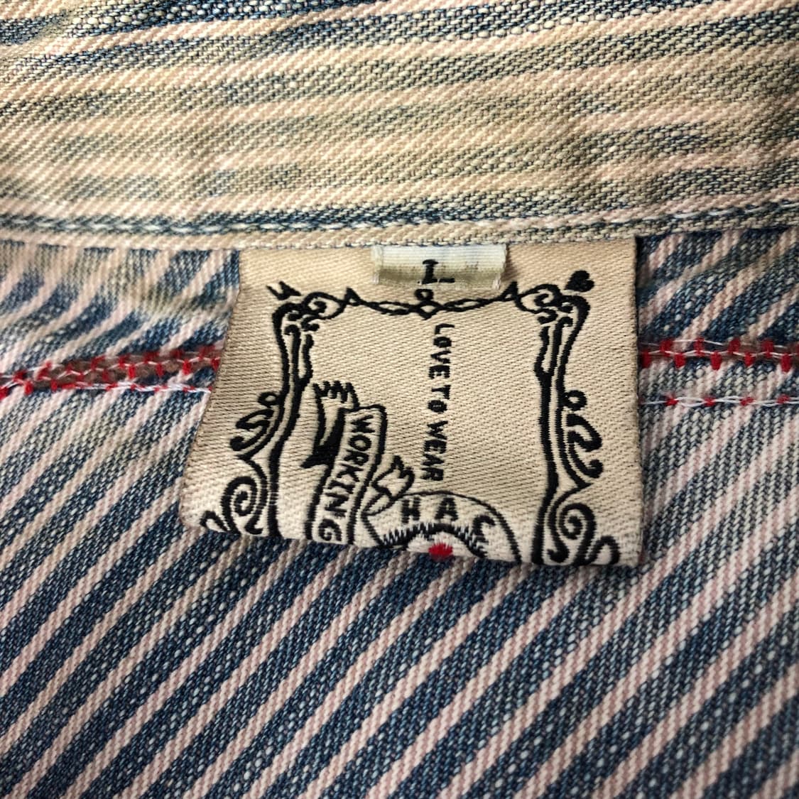 빈티지 데님 셔츠 자켓 상품이미지5