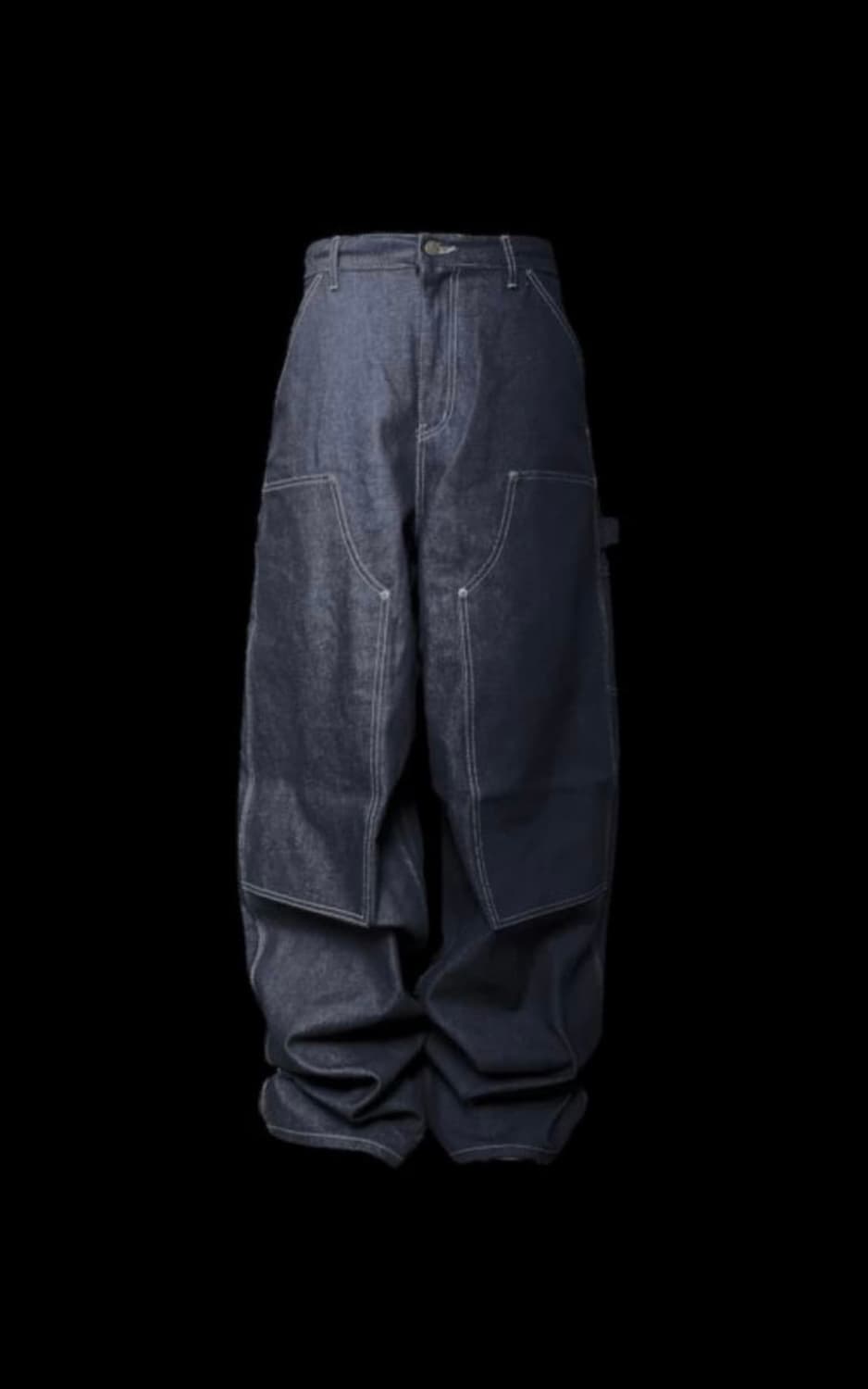 [2] 에모스탠스클럽 재패니즈 카펜터 와이드 배기진 데님 상품이미지2