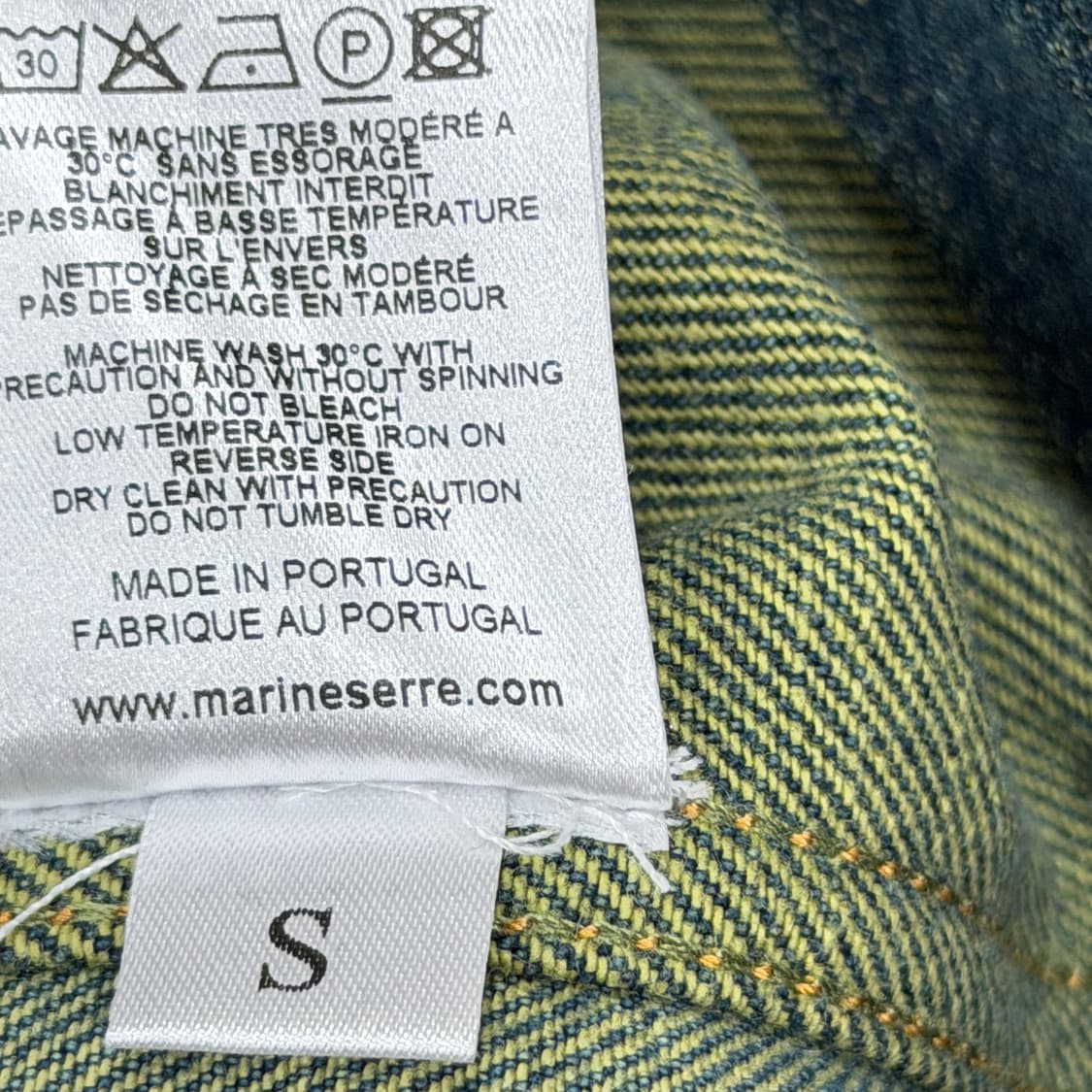 마린세르 그린 페트리코르 데님 베스트 조끼 S 상품이미지7