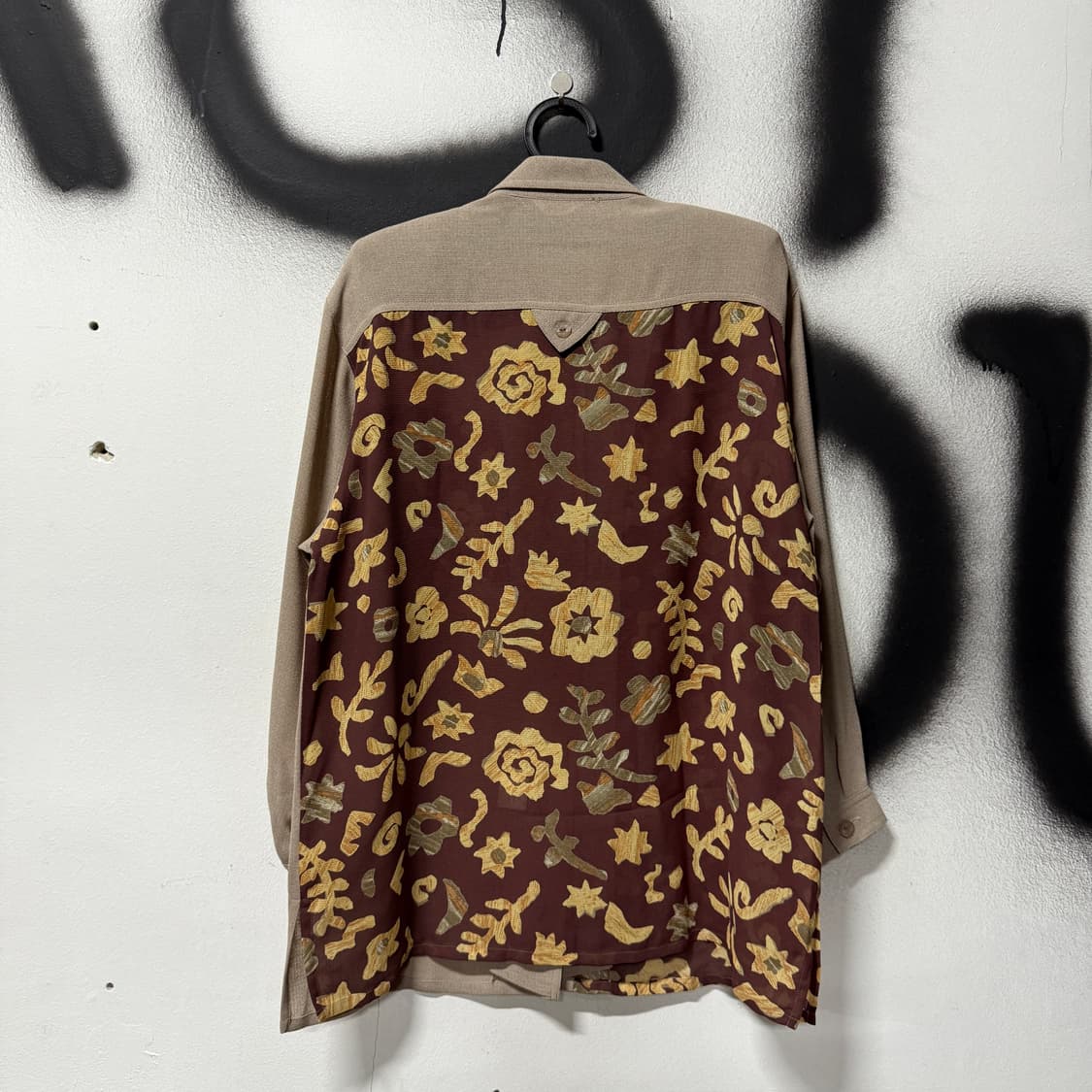 VTG 빈티지 브라운 플라워 패턴 셔츠 상품이미지2