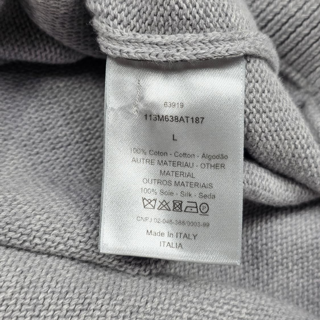 디올 오블리크 인서트 니트 그레이 상품이미지5