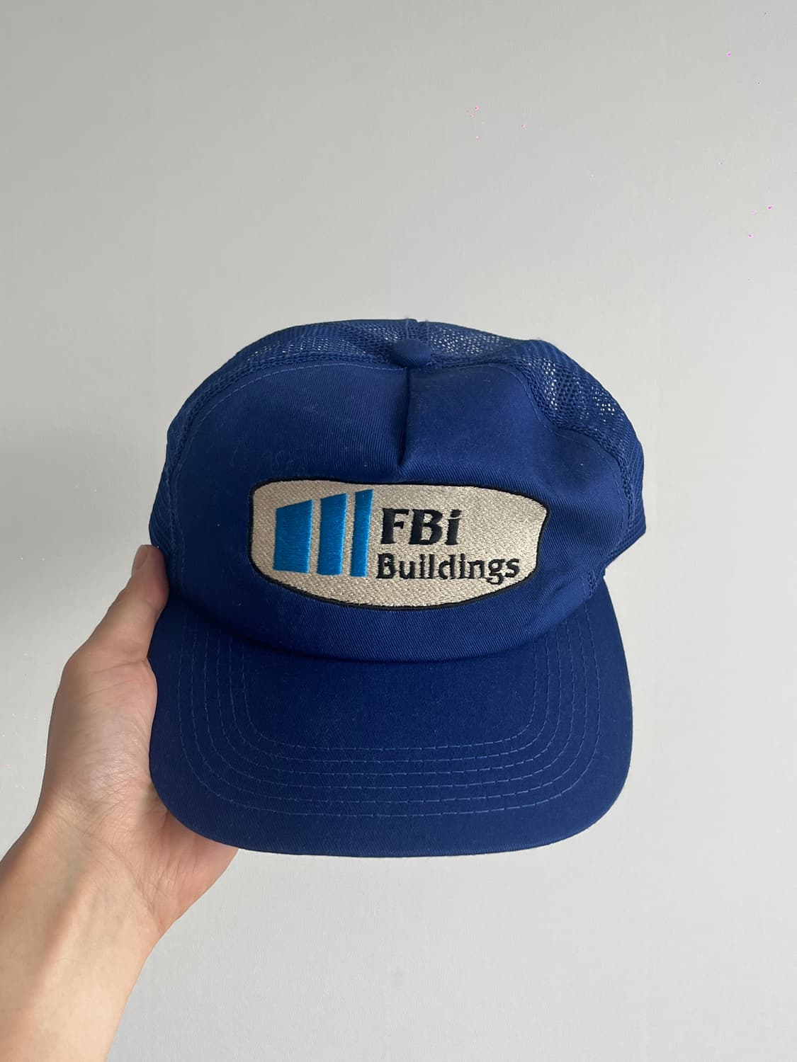 FBI 빌딩 블루 메쉬 스냅백 (미국산 빈티지)   상품이미지2