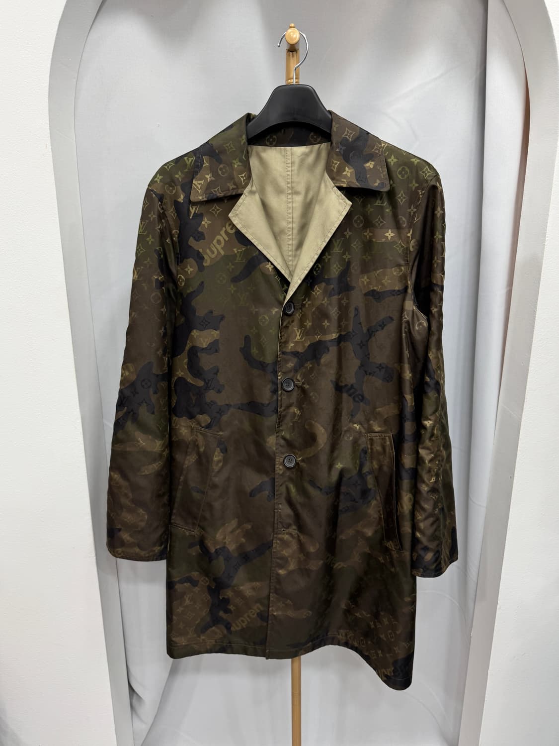 루이비통 슈프림 모노그램 리버서블 코트 자켓 48사이즈 상품이미지1