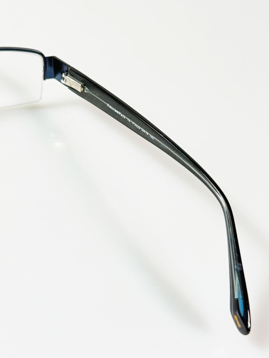 90s EDEN PARK 네이비 스퀘어 메탈 반무테 빈티지 안경 상품이미지6