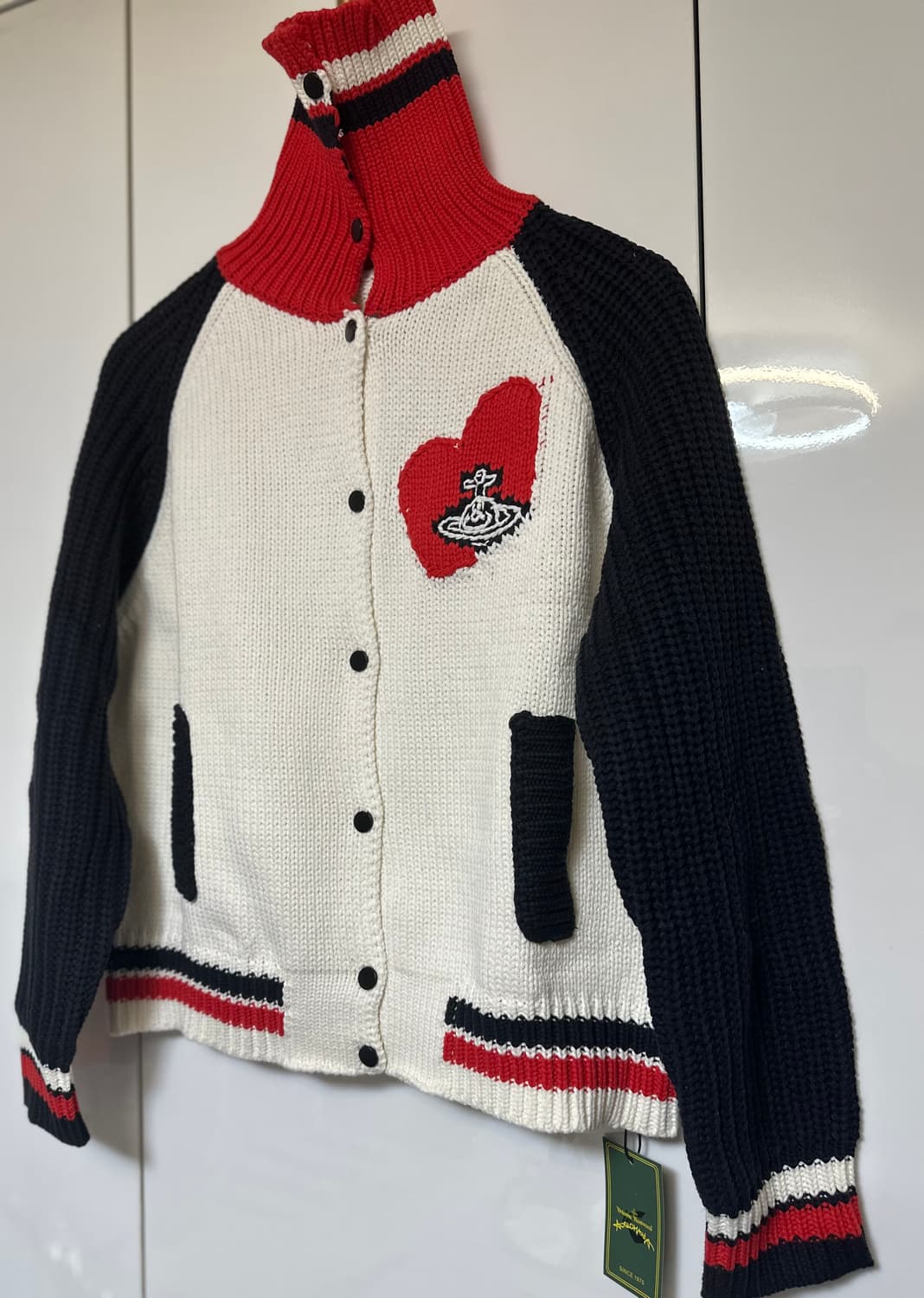 비비안웨스트우드 하트 니트 가디건 집업 상품이미지3