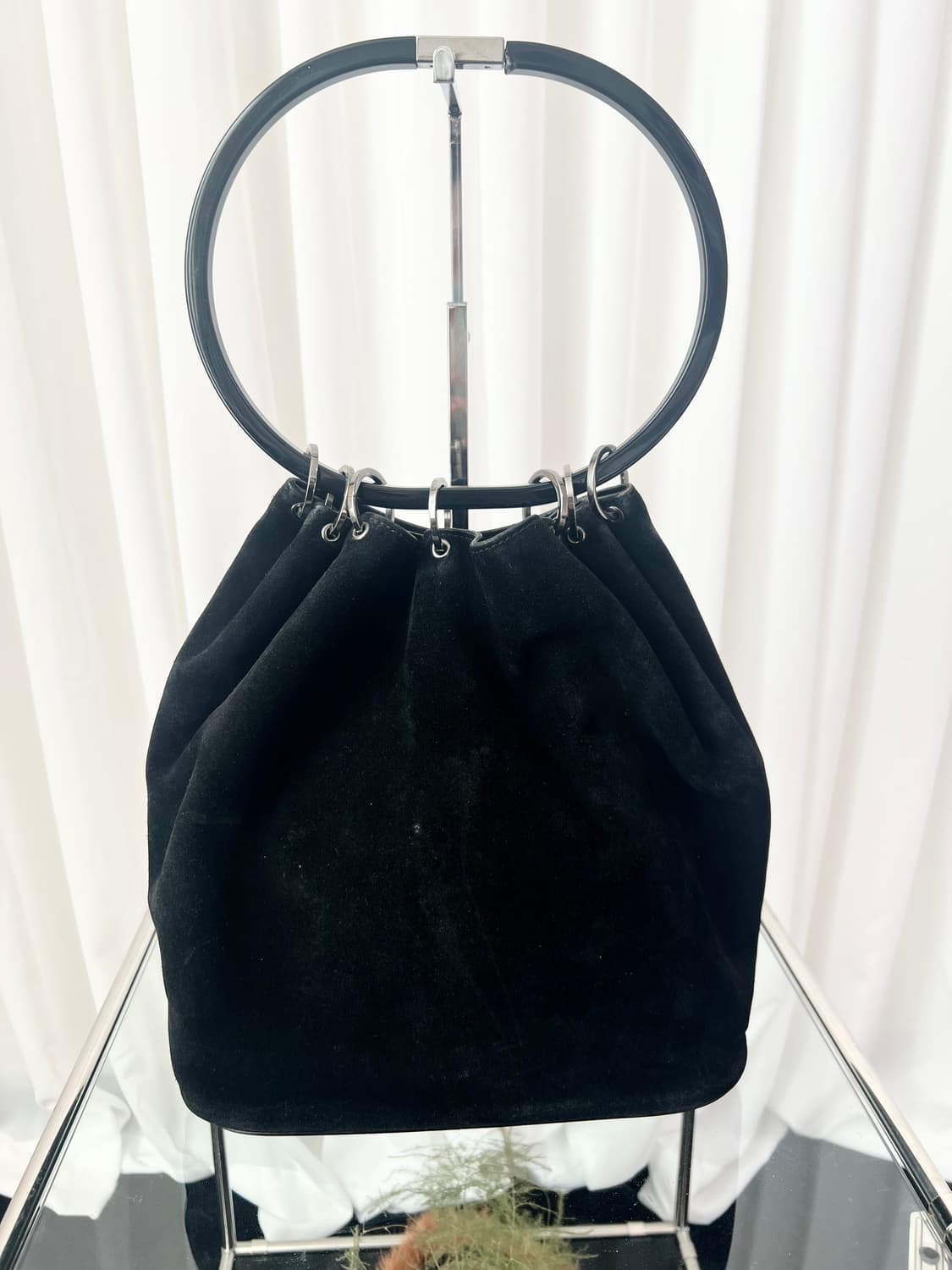 구찌 x 톰포드 FW1999 스웨이드 링 숄더백 상품이미지6