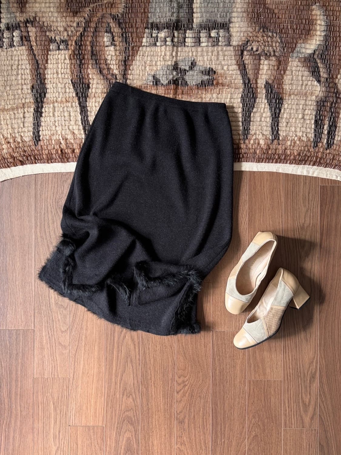 fur knit skirt 상품이미지7