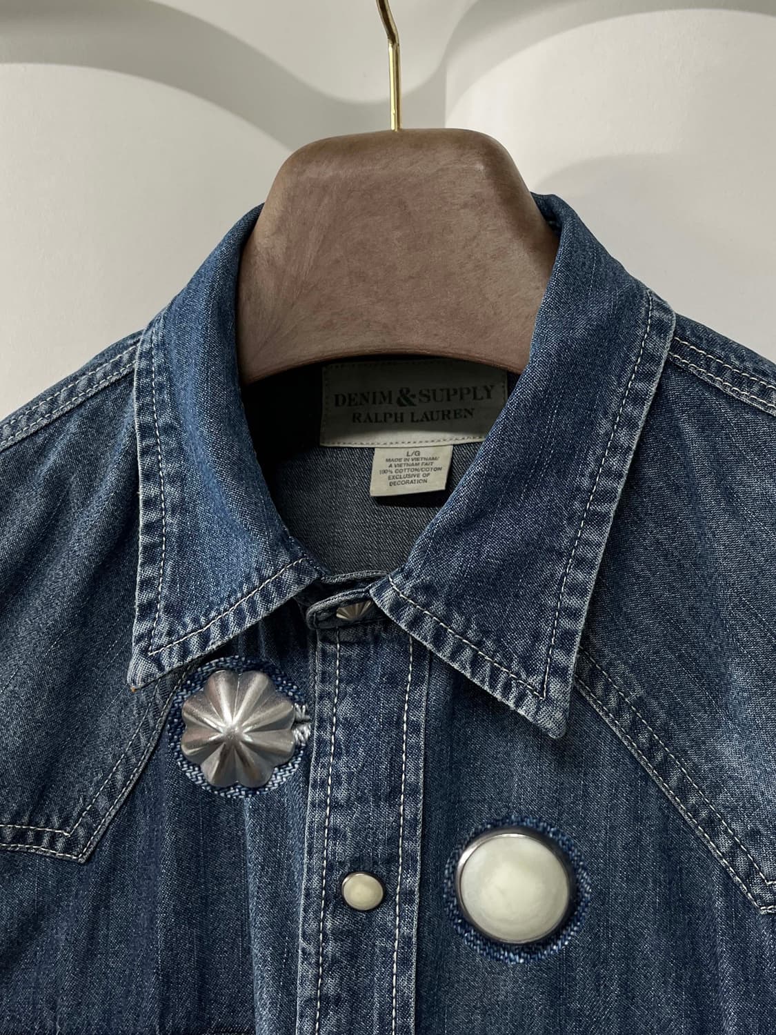 폴로 랄프로렌 콘초 잼스톤 워시드 사우스 웨스턴 셔츠 상품이미지6