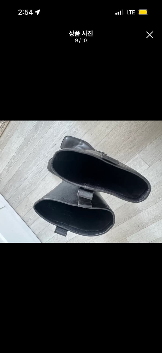 자라 zara 블랙 스티치 바이커 웨스턴 롱 부츠 38 245 상품이미지9