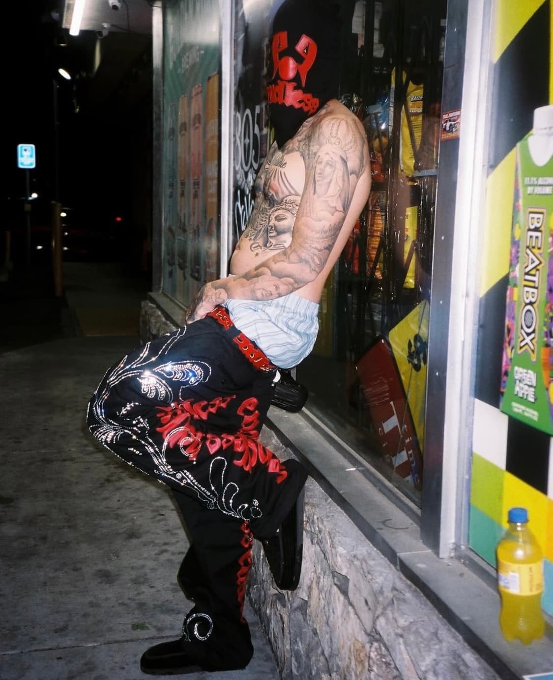 Endless Denim Less Black&Red Work Pants 상품이미지3