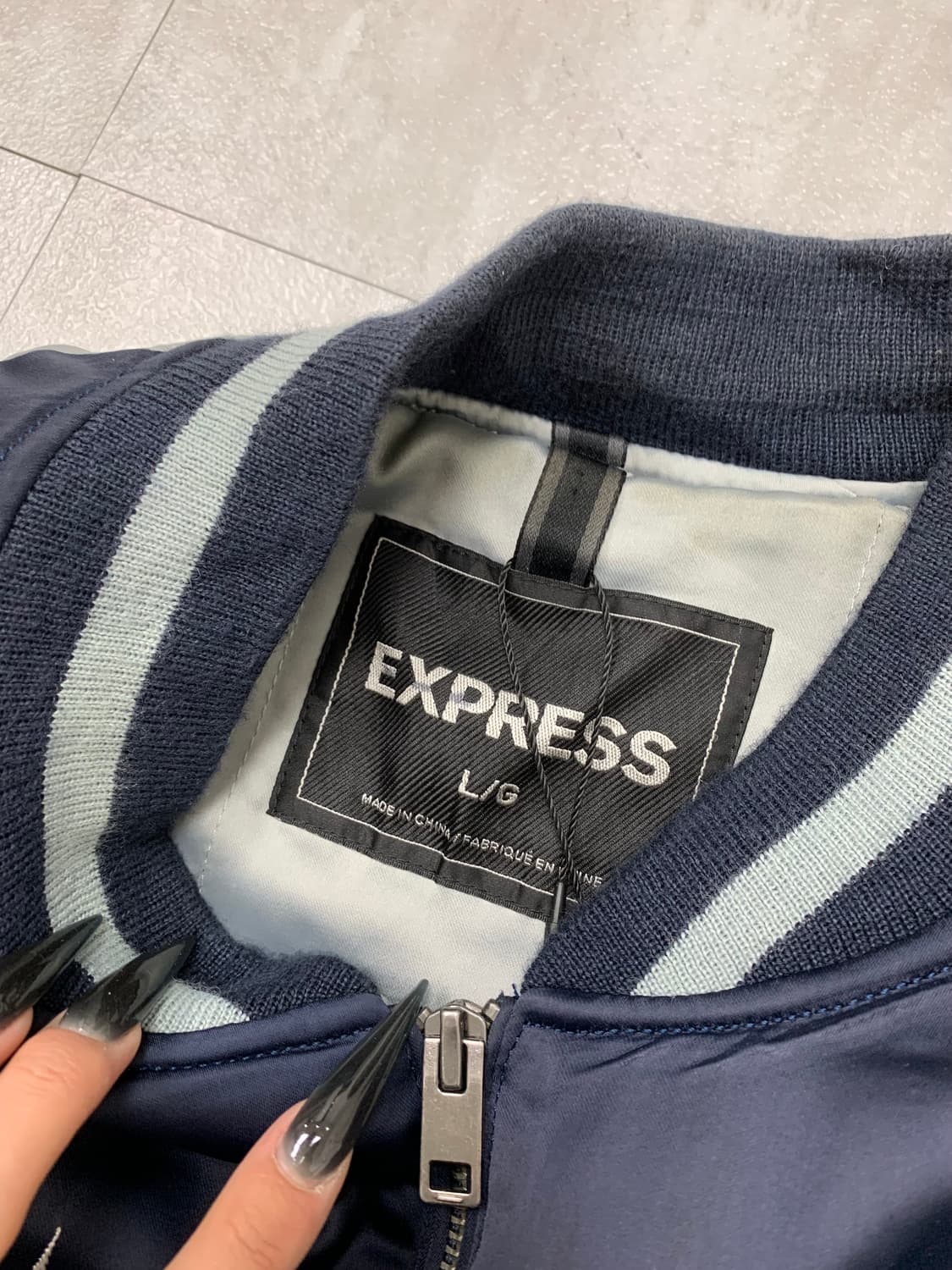 Express 자수 디테일 스카쟌 #201 상품이미지5