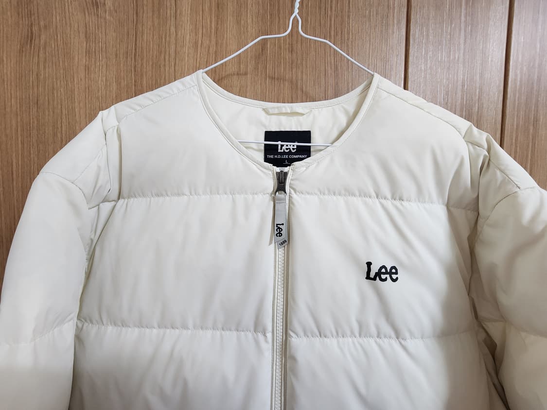 (L)LEE 카라리스 다운 패딩 점퍼 아이보리 상품이미지2