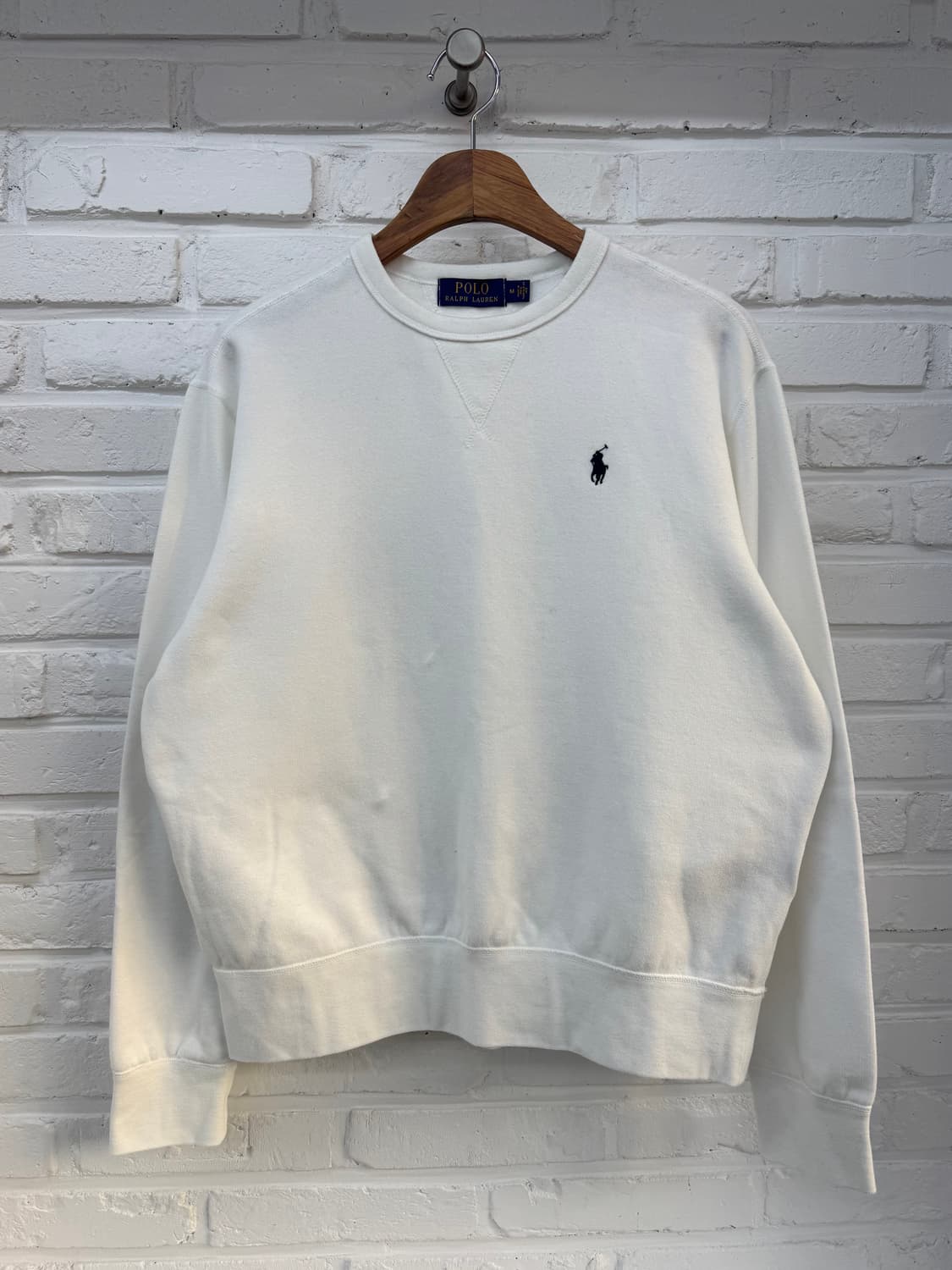 폴로 화이트 맨투맨 상품이미지3