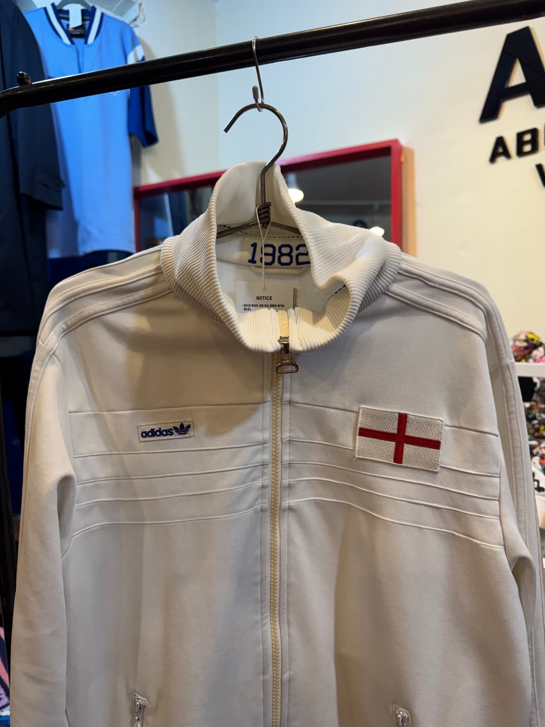 아디다스 잉글랜드 1982 빈티지 트랙 자켓 화이트 100size 상품이미지4