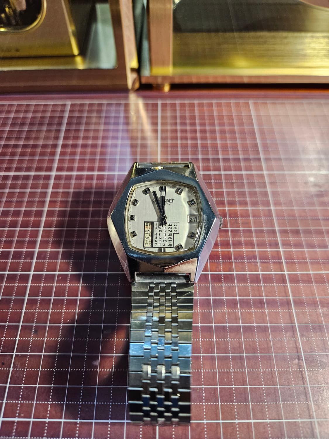 오리엔트 만년달력 빈티지 기계식 자동시계 상품이미지3