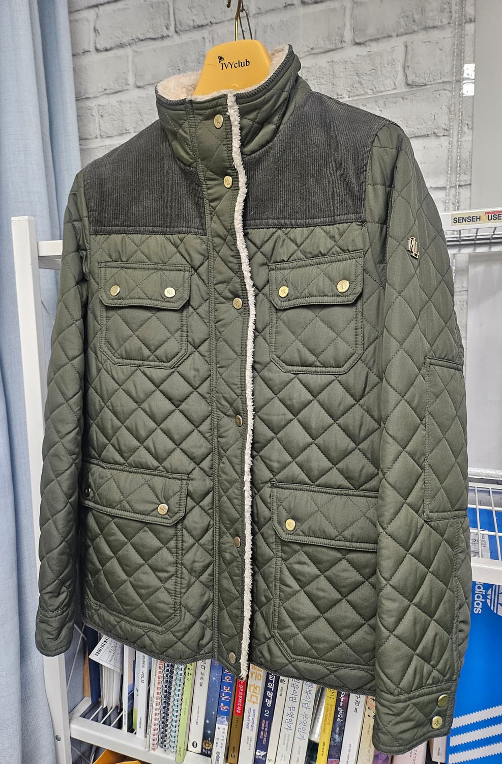 로렌랄프로렌 여성 누빔자켓 S 카키 퀼팅자켓 WL84 상품이미지2