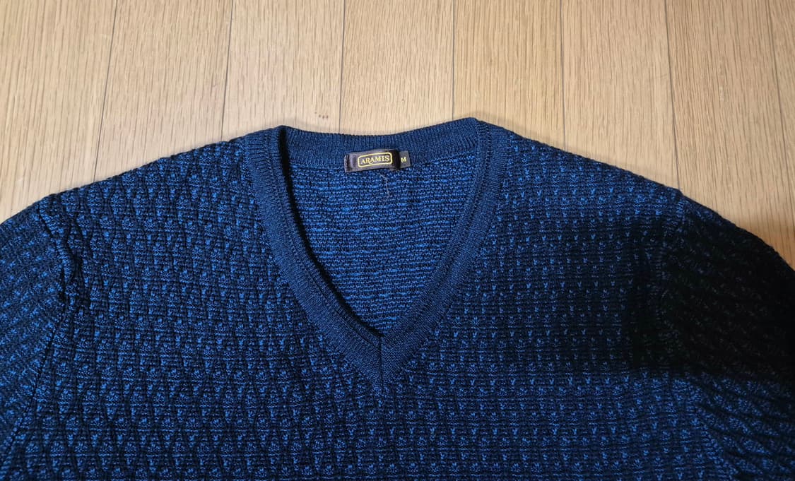 일본 Aramis 울 니트 상품이미지3