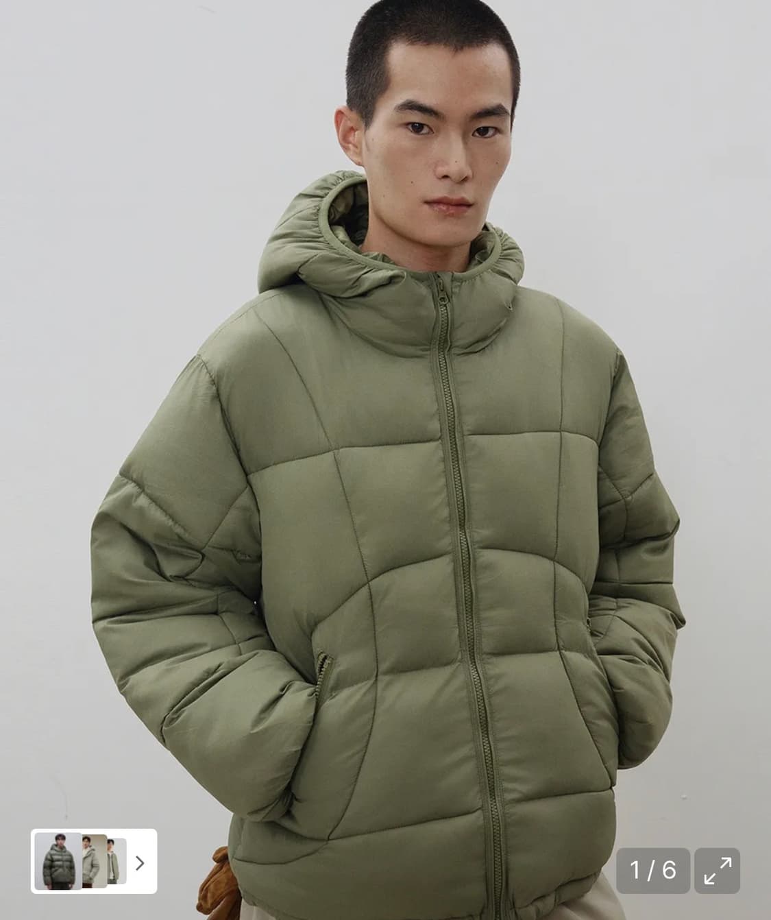 르아르 바라클라바 푸퍼 후드 패딩 상품이미지1