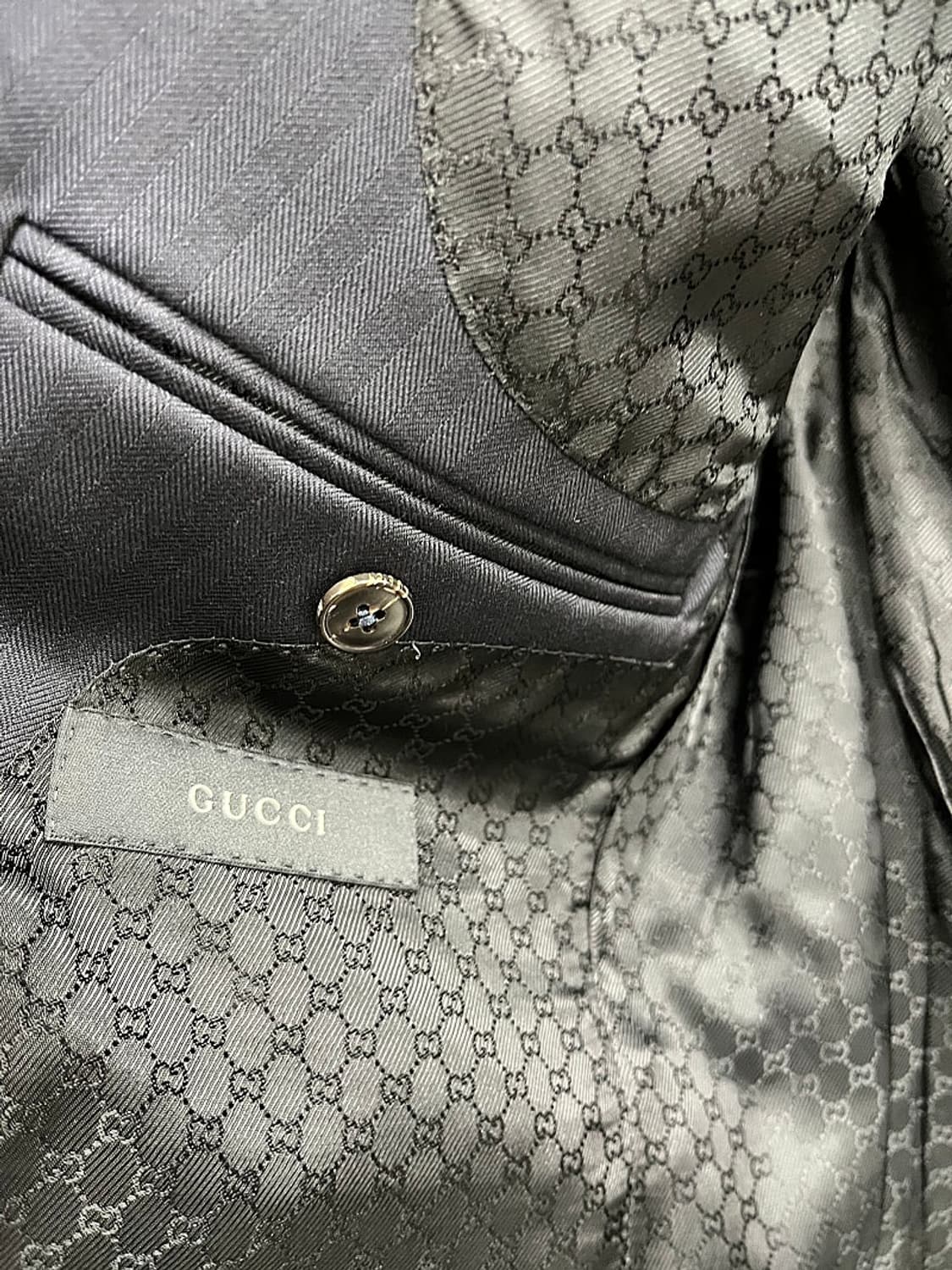 95-100,32) 구찌 피크드 헤링본 슈트 상품이미지4