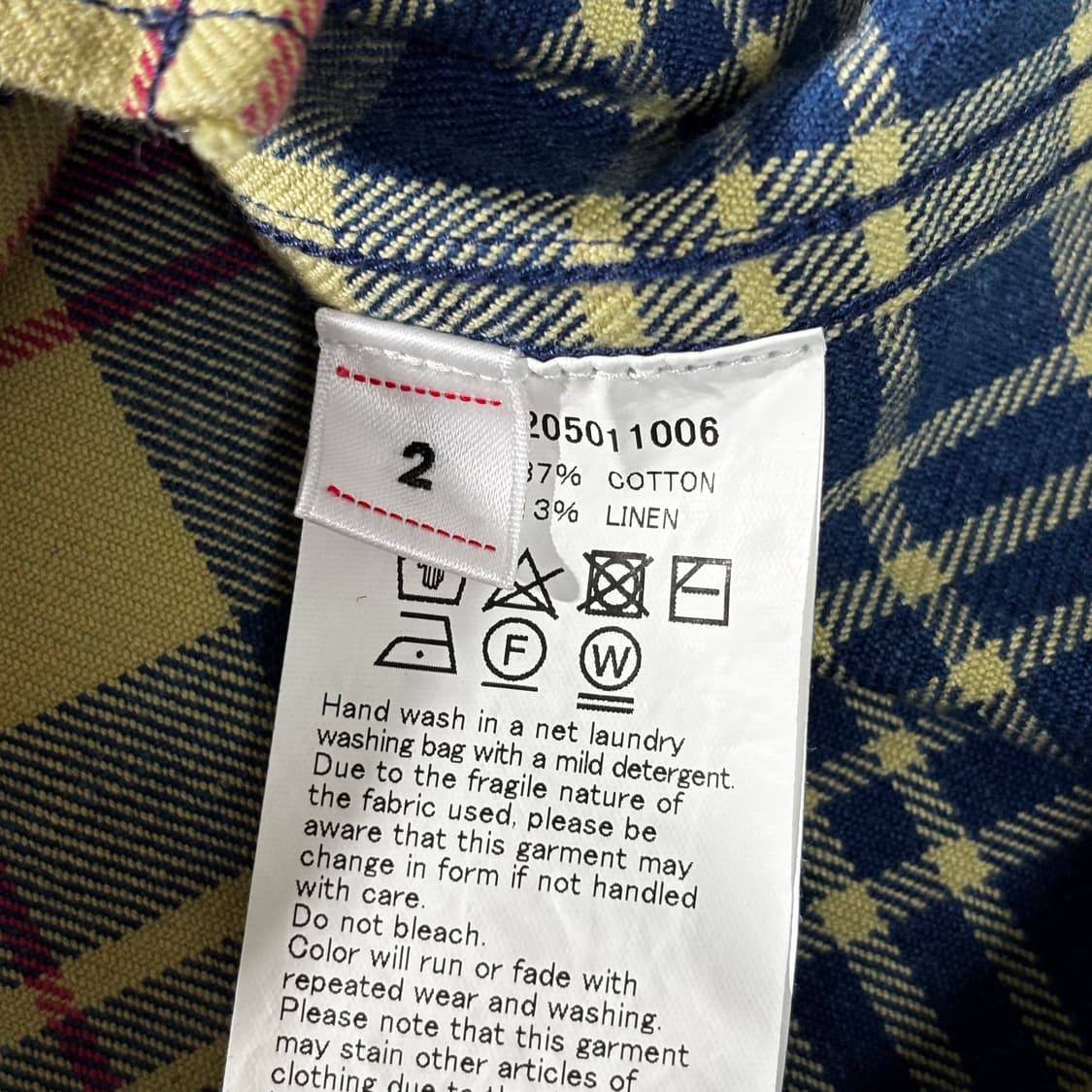 2) visvim 비즈빔 코튼 린넨 럼버 체크 셔츠 상품이미지5