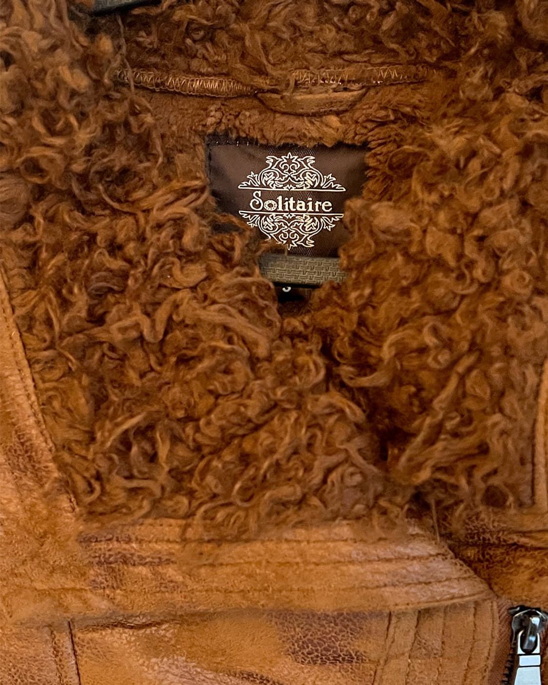 페이크 레더 무스탕 상품이미지4