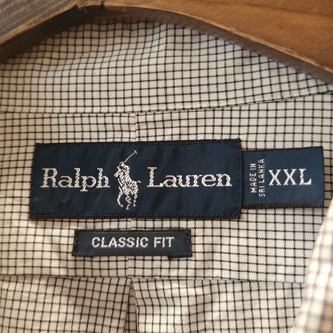 90s 폴로 랄프로렌 체크셔츠 시티보이 셔츠 유니버시티 xxl 상품이미지5