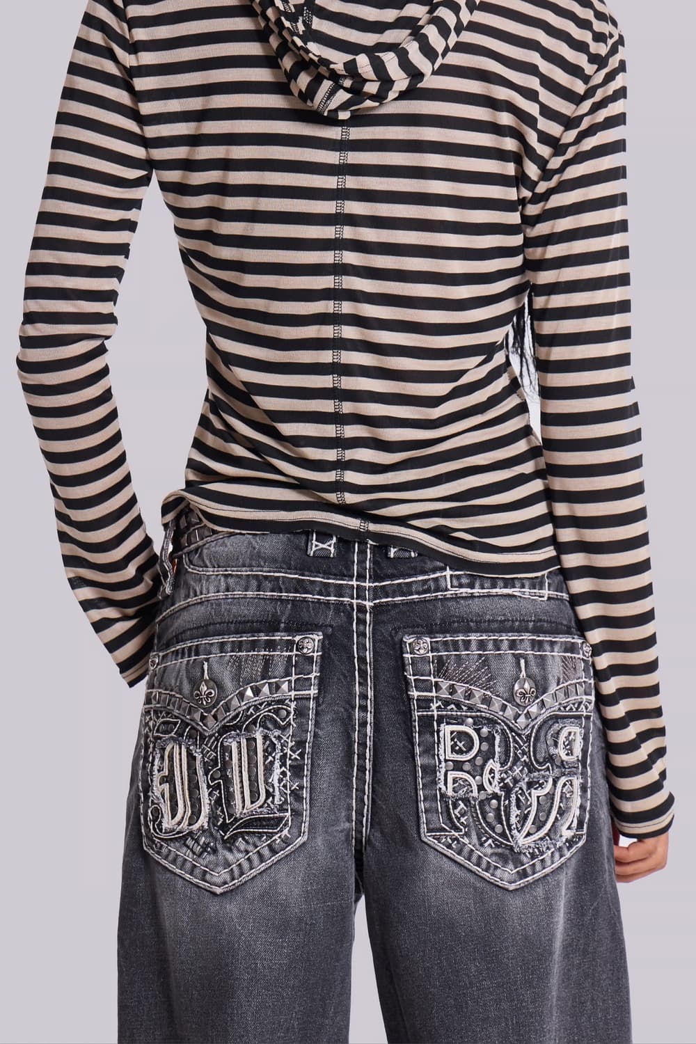 제이디드 런던 jaded london Stripe Mist Hoodie 상품이미지3