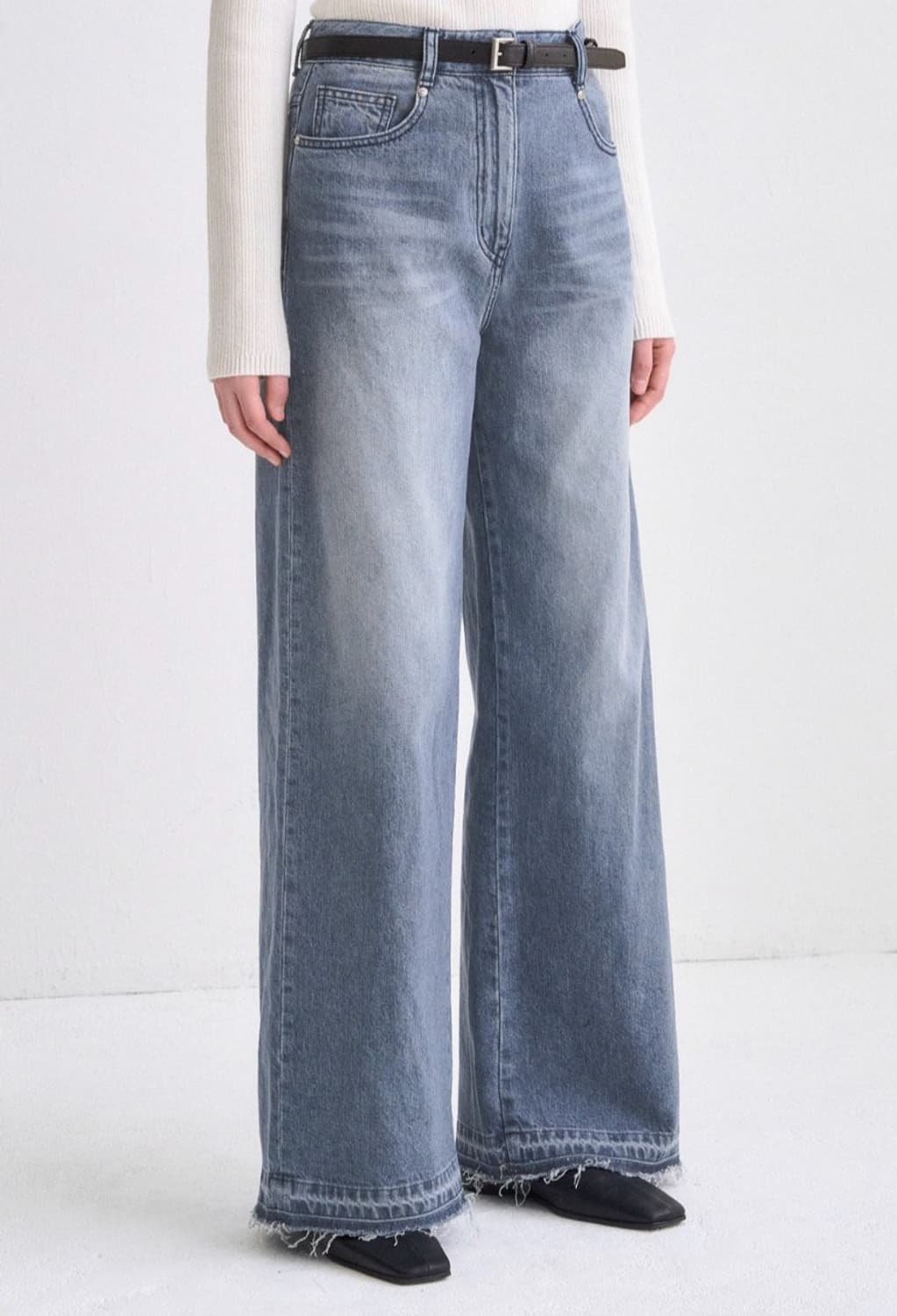 
26SS 타임 프레이드햄 데님 팬츠 상품이미지2