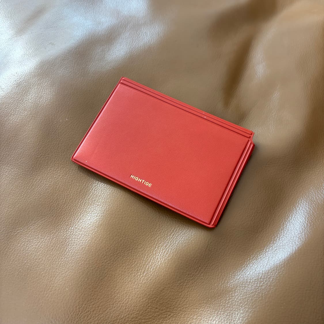 Beams 빔즈 빔스 레더 카드 지갑 레드 브라운 상품이미지2