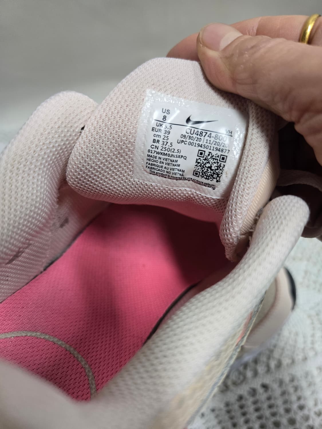 나이키 우먼스 라이즈 365. 핑크 250 상품이미지7