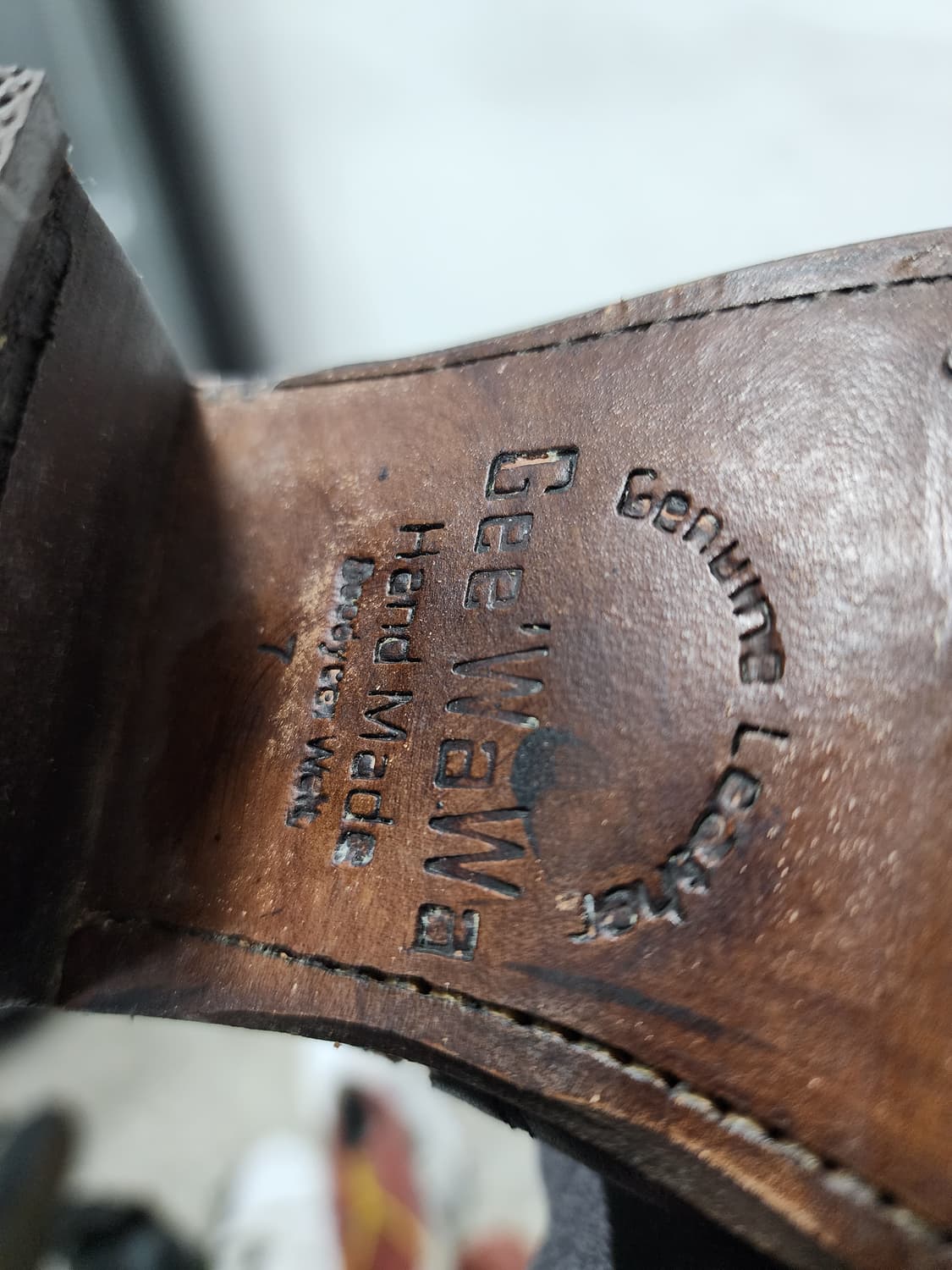 Gee Wawa 빈티지 리얼레더 통굽 구두 상품이미지5