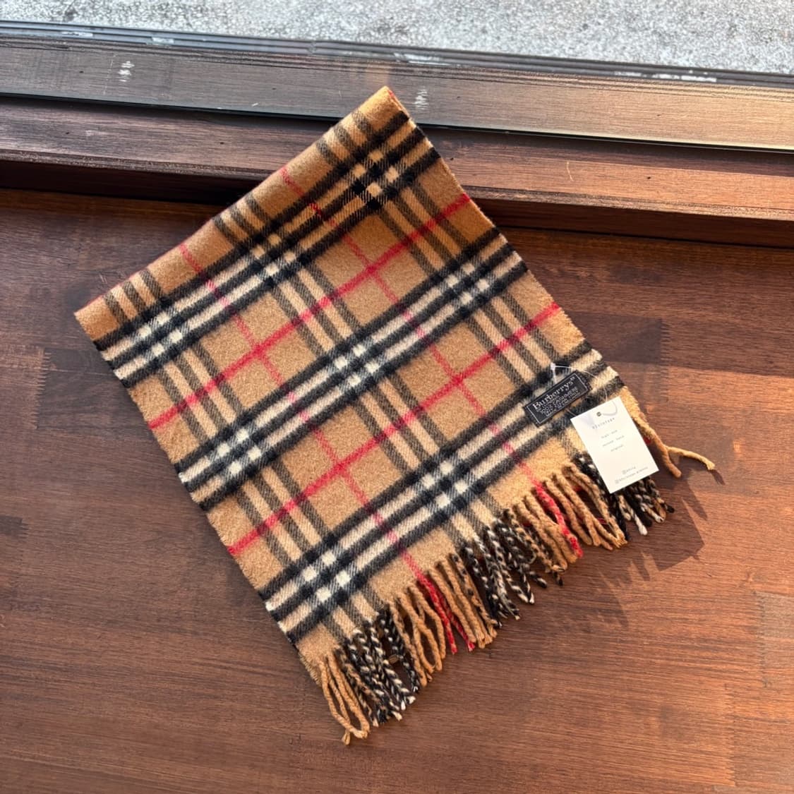 15377 - 버버리 베이지 노바 체크 캐시미어 머플러 (캐시미어 100 상품이미지1
